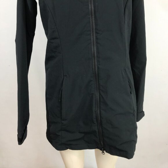 COLUMBIA ~ WOMENS XS ~ BLACK HOODED PARKA JACKET COAT - Picture 3 of 7